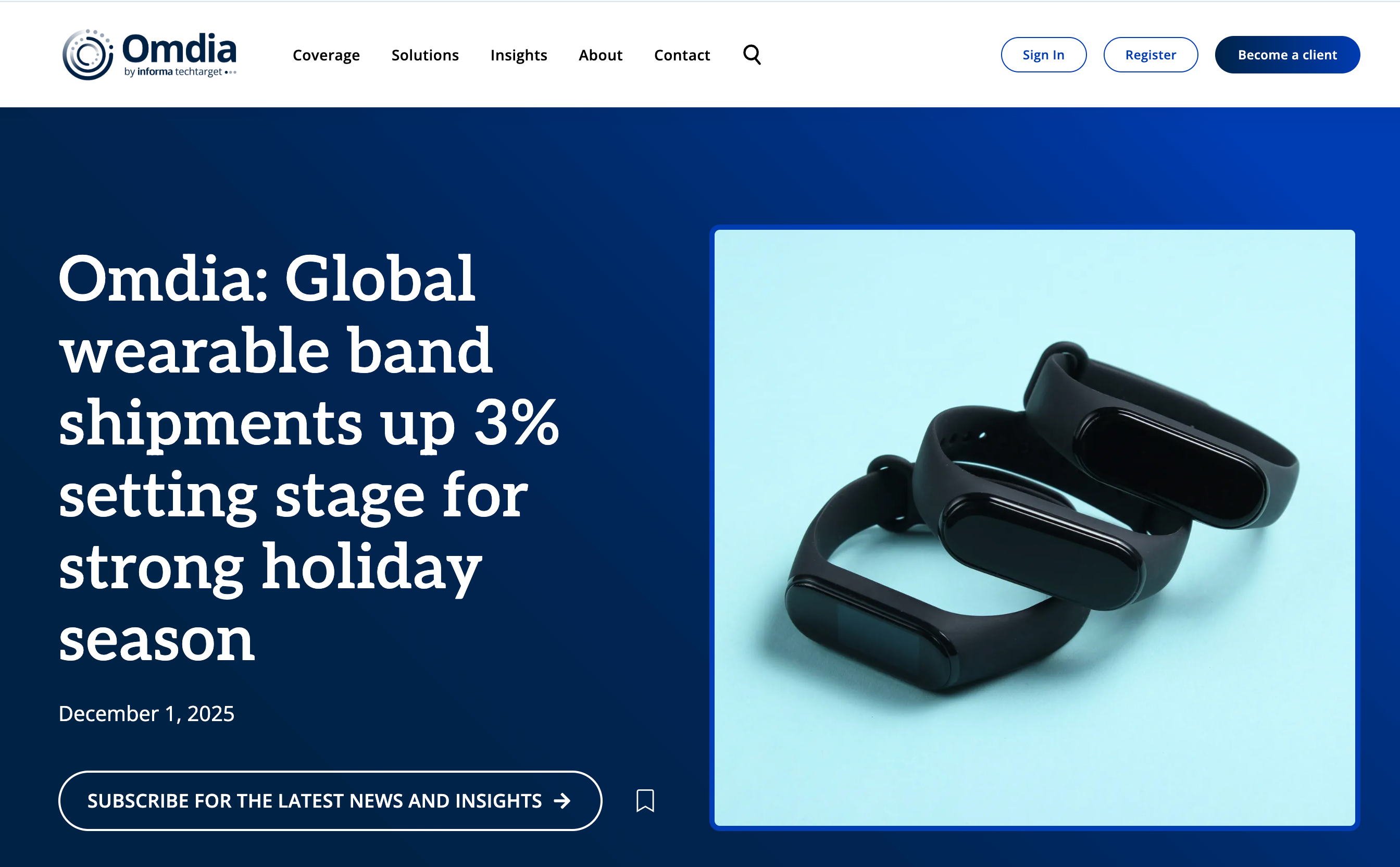 25Q3全球可穿戴设备报告by Omdia